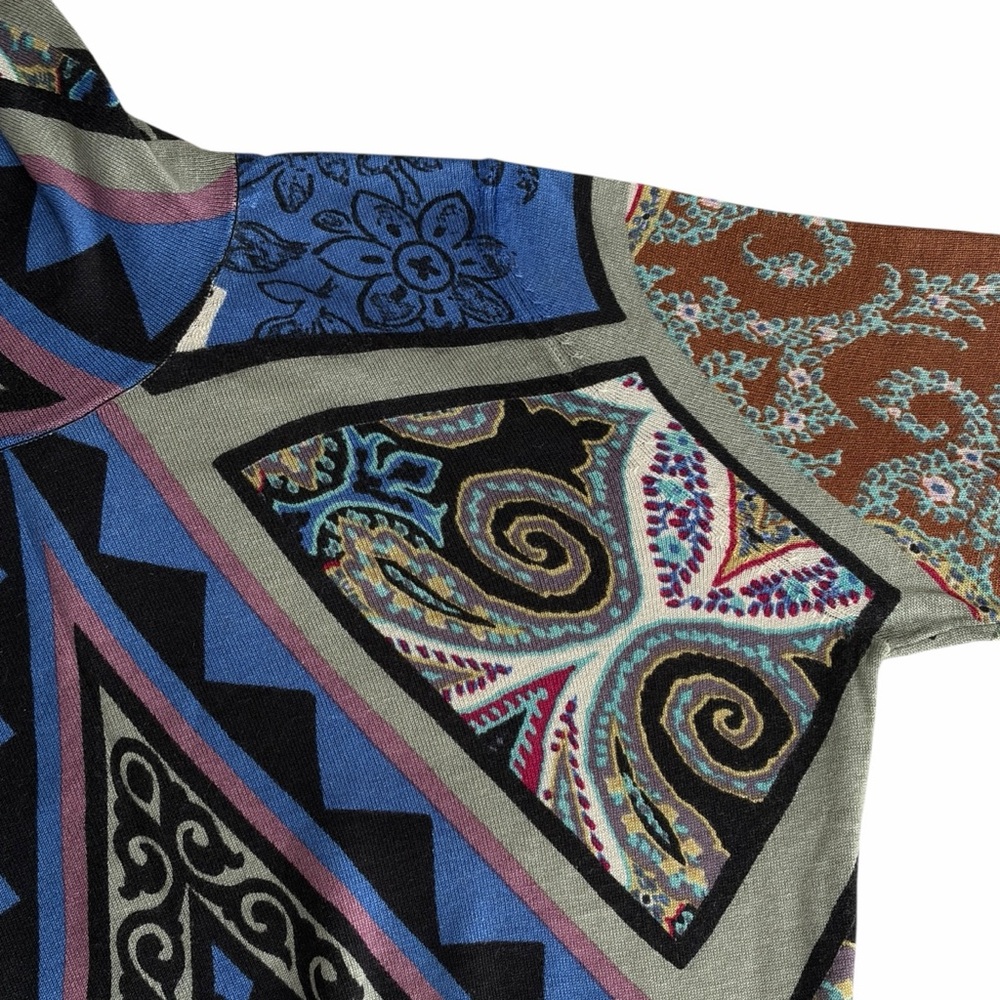 ETRO Multicolor Printed Mock Turtleneck Jumper IT40 - EUC - Picture 14 of 16